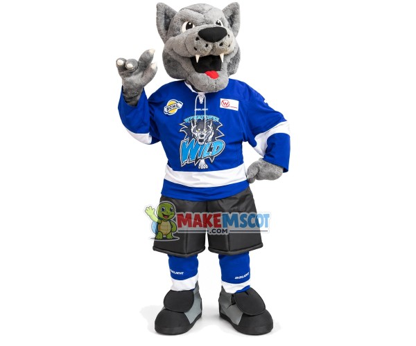 Wild Lead Wolf Mascot Costume For League Wild Lead Wolf Mascot Costume For League