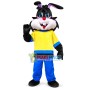 Brave Black Rabbit Mascot Thanksgiving Costume