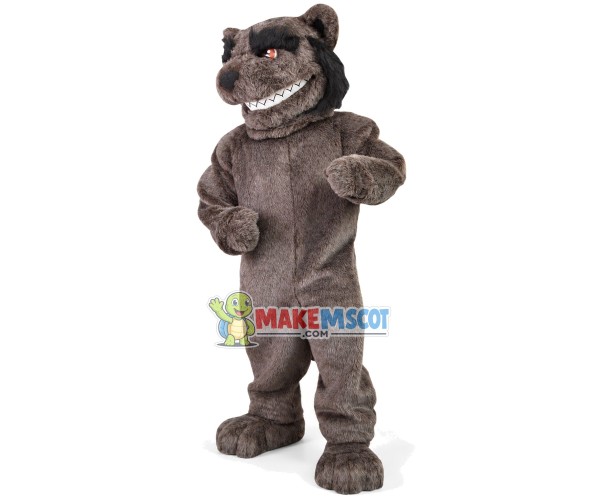 Fierce Wild Bear Furry Mascot Soft Costume Fierce Wild Bear Furry Mascot Soft Costume
