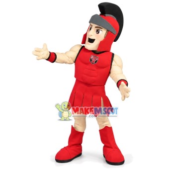 Morale Boosting Red Soldier Mascot Costume