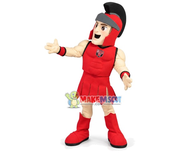 Morale Boosting Red Soldier Mascot Costume Morale Boosting Red Soldier Mascot Costume