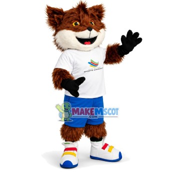 Long Wool Fox Mascot Costume For Sports Association Long Wool Fox Mascot Costume For Sports Association