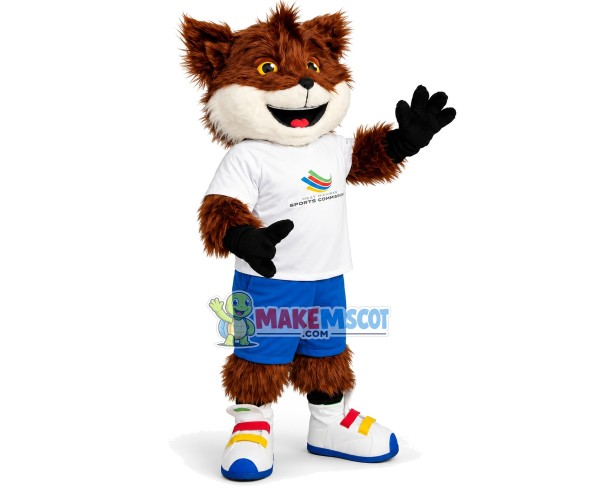 Long Wool Fox Mascot Costume For Sports Association Long Wool Fox Mascot Costume For Sports Association