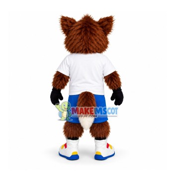 Long Wool Fox Mascot Costume For Sports Association
