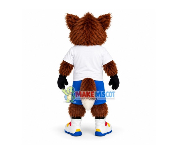Long Wool Fox Mascot Costume For Sports Association Long Wool Fox Mascot Costume For Sports Association