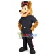 Upright Police Wolf Mascot Costume Upright Police Wolf Mascot Costume