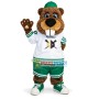 Squirrel With Big Front Teeth Mascot Costume For Bank