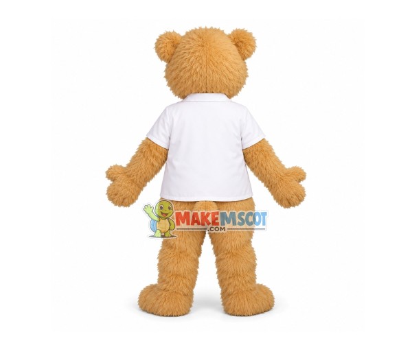 Academic Expert Khaki Bear Mascot Furry Costume Academic Expert Khaki Bear Mascot Furry Costume