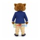 President Bear In School Uniform Mascot Costume President Bear In School Uniform Mascot Costume