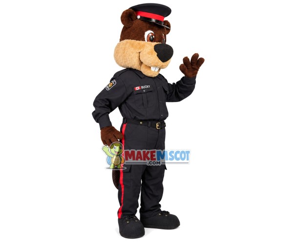 Police Squirrel On Mission Mascot Costume Police Squirrel On Mission Mascot Costume