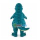 Scared Green Dinosaur Mascot Adult Costume