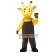 Lovely Cartoon Yellow Giraffe Mascot Costume