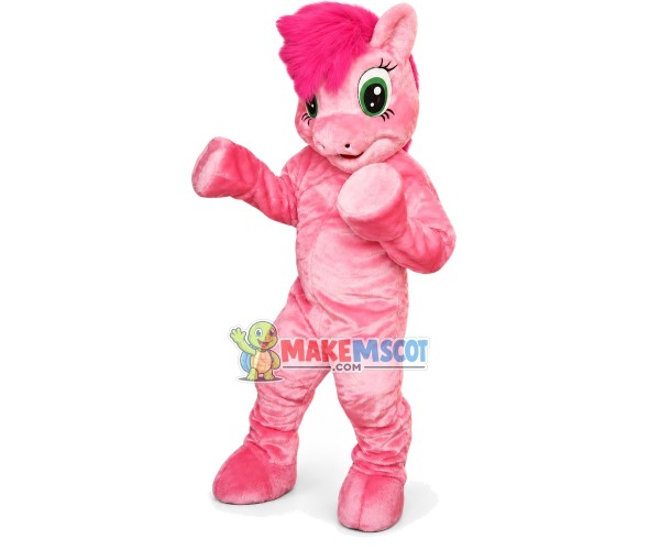 Dreamlike Pretty Pink Pony Mascot Costume Dreamlike Pretty Pink Pony Mascot Costume