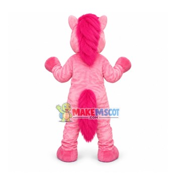 Dreamlike Pretty Pink Pony Mascot Costume Dreamlike Pretty Pink Pony Mascot Costume