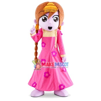 Halloween Pretty Girl Mascot Costume Halloween Pretty Girl Mascot Costume