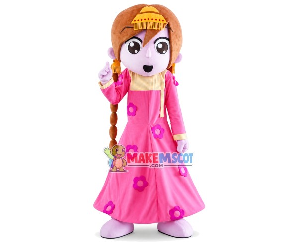 Halloween Pretty Girl Mascot Costume Halloween Pretty Girl Mascot Costume