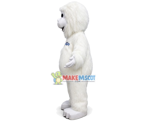 Pure White Long Wool Monkey Mascot Costume Pure White Long Wool Monkey Mascot Costume