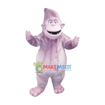Pointed Head Light Purple Orangutan Mascot Costume Pointed Head Light Purple Orangutan Mascot Costume
