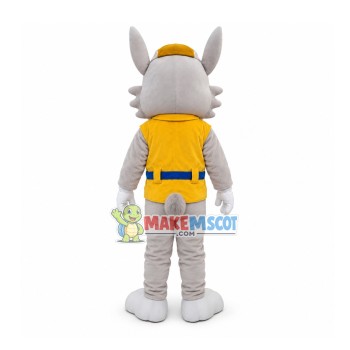 Adult Lovely Dog With Yellow Coat Mascot Costume Adult Lovely Dog With Yellow Coat Mascot Costume
