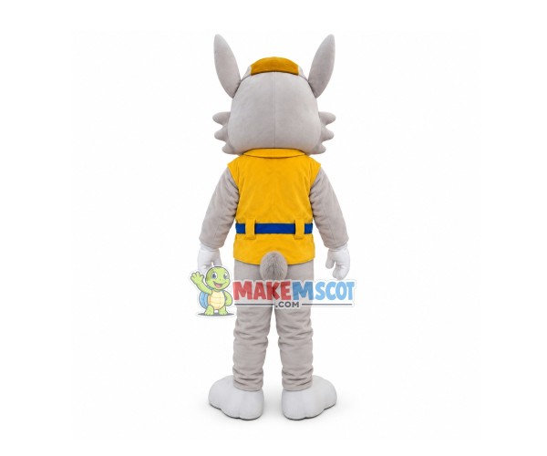 Adult Lovely Dog With Yellow Coat Mascot Costume Adult Lovely Dog With Yellow Coat Mascot Costume
