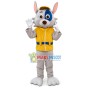 Adult Lovely Dog With Yellow Coat Mascot Costume