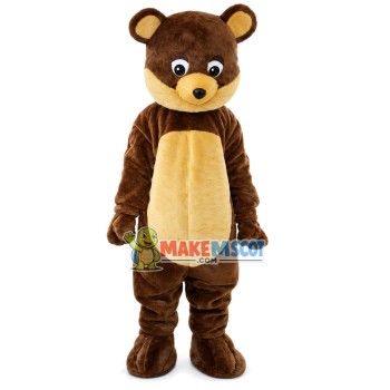 Wreainess Brown Bear Mascot Costume Wreainess Brown Bear Mascot Costume