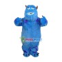 Blue Furry Monster Sullivan Mascot Cartoon Costume