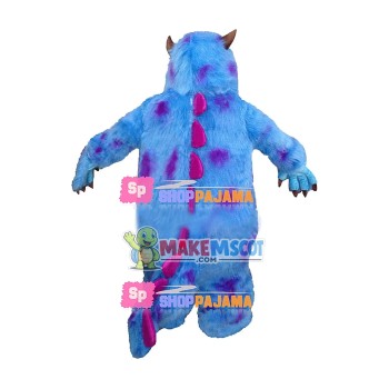 Blue Furry Monster Sullivan Mascot Cartoon Costume Blue Furry Monster Sullivan Mascot Cartoon Costume