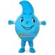 Light Blue Water Drop Cartoon Mascot Costume Light Blue Water Drop Cartoon Mascot Costume
