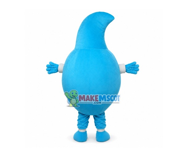 Light Blue Water Drop Cartoon Mascot Costume Light Blue Water Drop Cartoon Mascot Costume