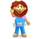 Optimistic Little Lion Kid Mascot Costume Optimistic Little Lion Kid Mascot Costume