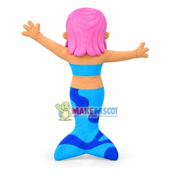 Dreamy Pink Haired Mermaid Princess Mascot Costume Dreamy Pink Haired Mermaid Princess Mascot Costume