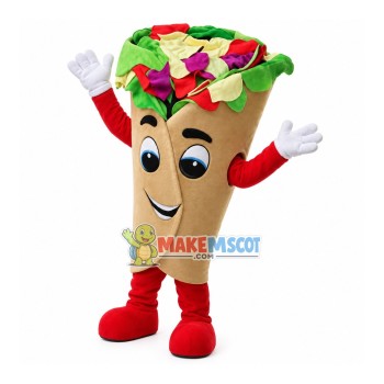 Mexican Chicken Burrito Mascot Costume Mexican Chicken Burrito Mascot Costume