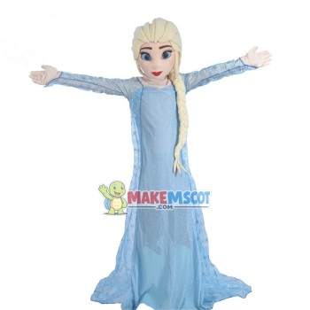 Frozen Magical Snow Princess Elsa Mascot Costume