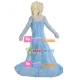 Frozen Magical Snow Princess Elsa Mascot Costume Frozen Magical Snow Princess Elsa Mascot Costume