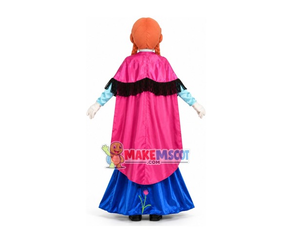 Bright Brave Little Princess Anna Mascot Costume Bright Brave Little Princess Anna Mascot Costume