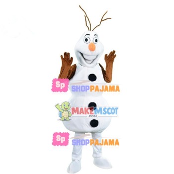 Passionate Snowman Olaf Mascot Costume Passionate Snowman Olaf Mascot Costume