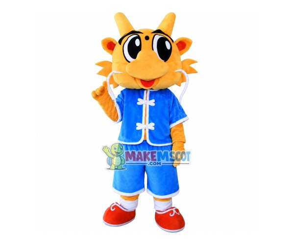 Chinese Auspicious Dragon Mascot Costume