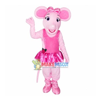Slim Ballerina Pink Pig Mascot Costume Slim Ballerina Pink Pig Mascot Costume