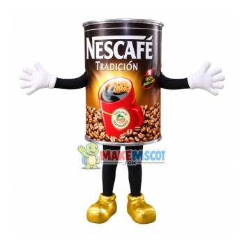 Brewing Type Coffee Can Mascot Costume for Adult Brewing Type Coffee Can Mascot Costume for Adult