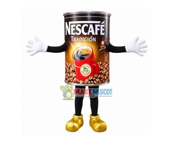 Brewing Type Coffee Can Mascot Costume for Adult Brewing Type Coffee Can Mascot Costume for Adult