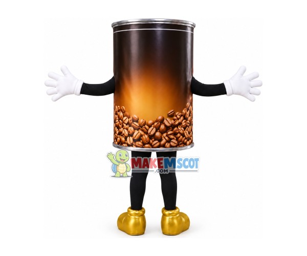 Brewing Type Coffee Can Mascot Costume for Adult Brewing Type Coffee Can Mascot Costume for Adult