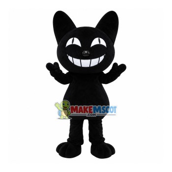 Adult Size Black Cat Mascot Costume Adult Size Black Cat Mascot Costume