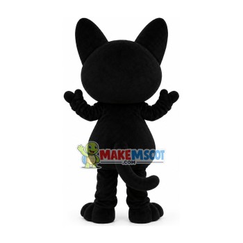 Adult Size Black Cat Mascot Costume Adult Size Black Cat Mascot Costume