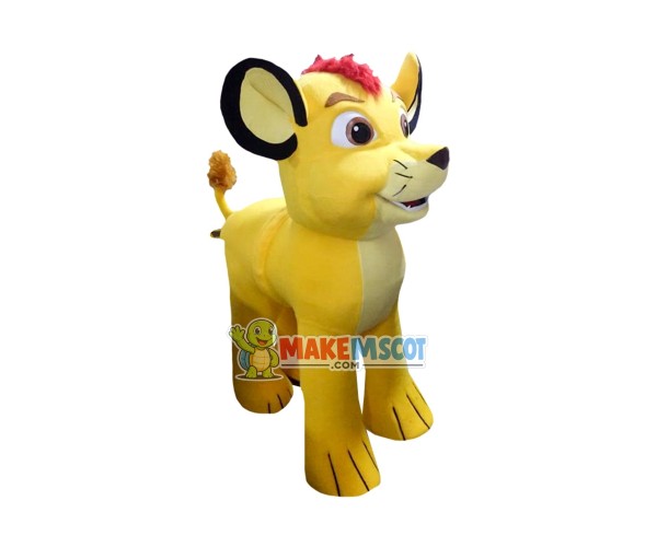 Growing Up Innocent Simba Cub Mascot Costume