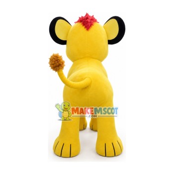 Growing Up Innocent Simba Cub Mascot Costume Growing Up Innocent Simba Cub Mascot Costume