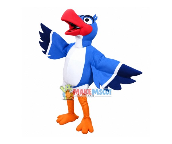 Chirping Blue Bird Mascot Lightweight Costume Chirping Blue Bird Mascot Lightweight Costume