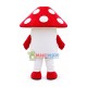 Bright Red Small Mushroom Mascot Costume Bright Red Small Mushroom Mascot Costume