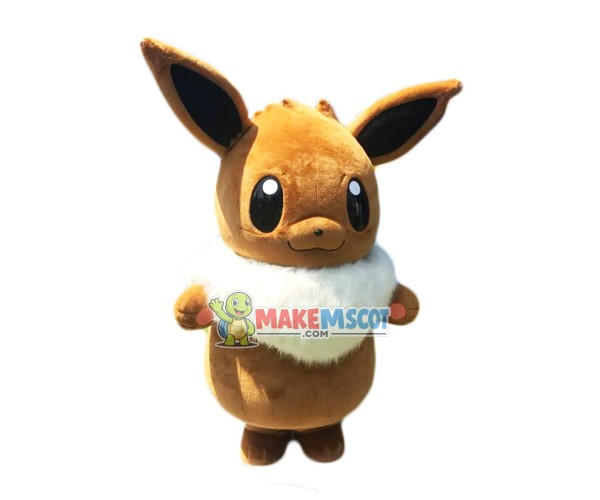 Eevee Pokemon Soft Cartoon Mascot Costume