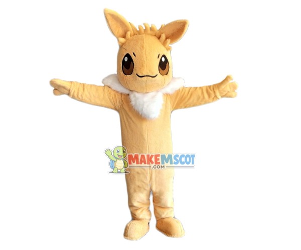 Cute Pokemon Eevee Mascot Costume for Adult